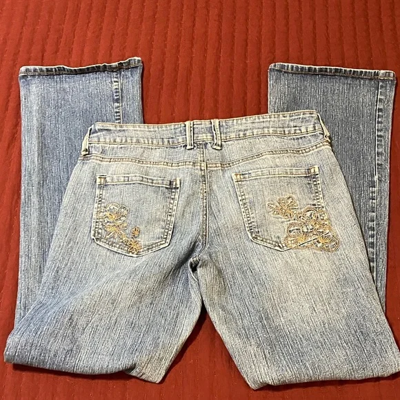 L.e.i. Ashley Ultra Lowrise Women's Light Blue Denim Jeans Size Junior 9 - Picture 7 of 16